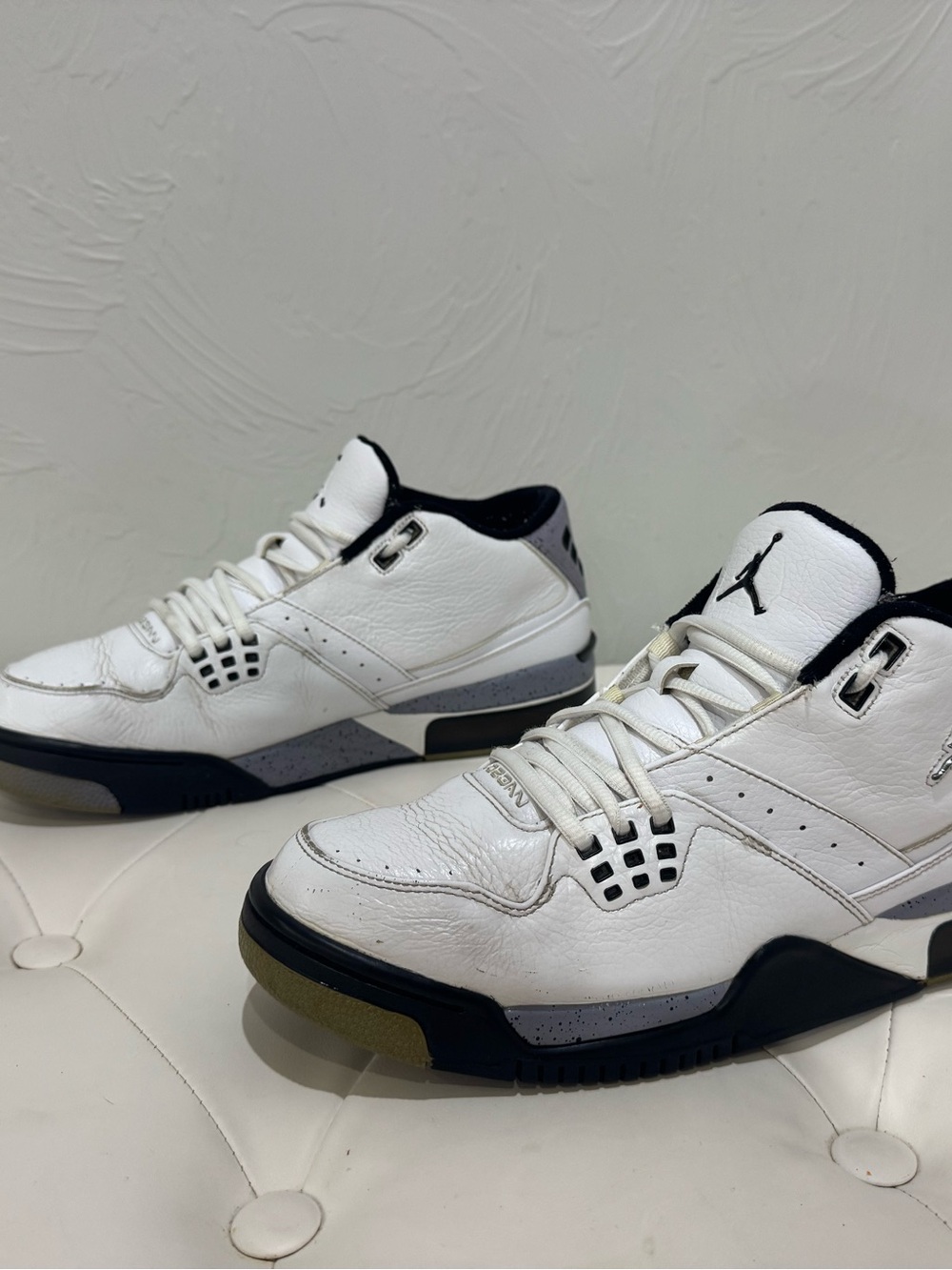 Jordan Air Jordan Flight 23 317820-103 White Cement Grey Men's Low Top Sneakers